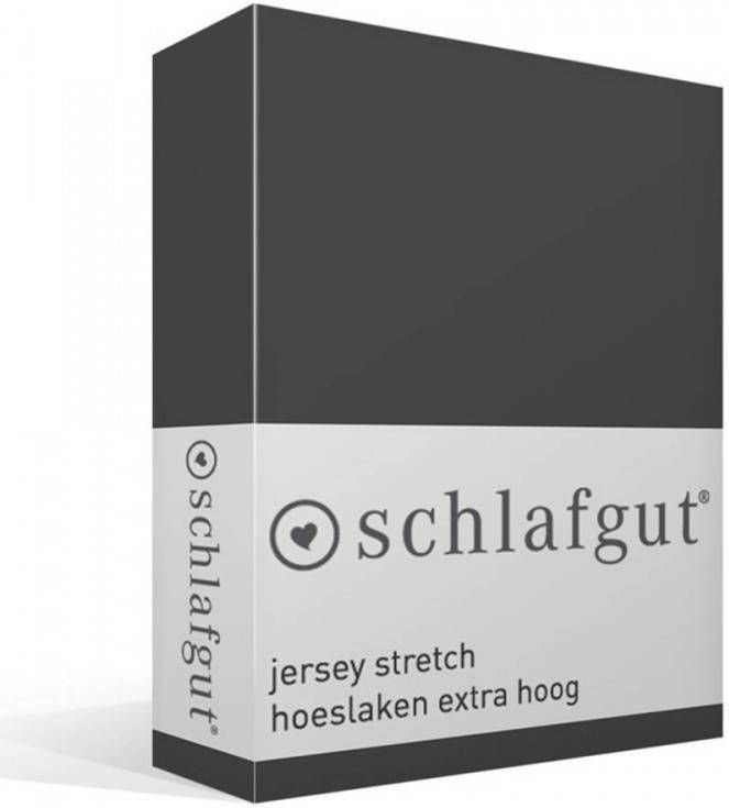 Merkloos Schlafgut Jersey Stretch Hoeslaken Extra Hoog 2 persoons(120/130x200/220 Cm )