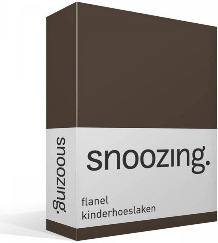 Snoozing Flanel Baby Hoeslaken Wiegje 40x80 Cm Bruin