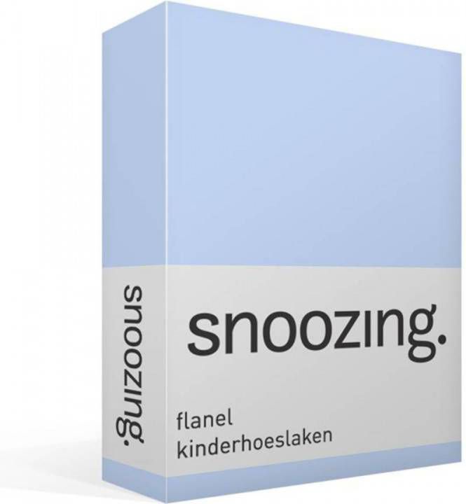 Snoozing Flanel Baby Hoeslaken Wiegje 40x80 Cm Hemel
