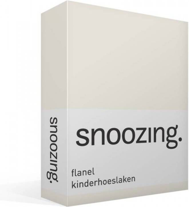 Snoozing Flanel Baby Hoeslaken Wiegje 40x80 Cm Ivoor