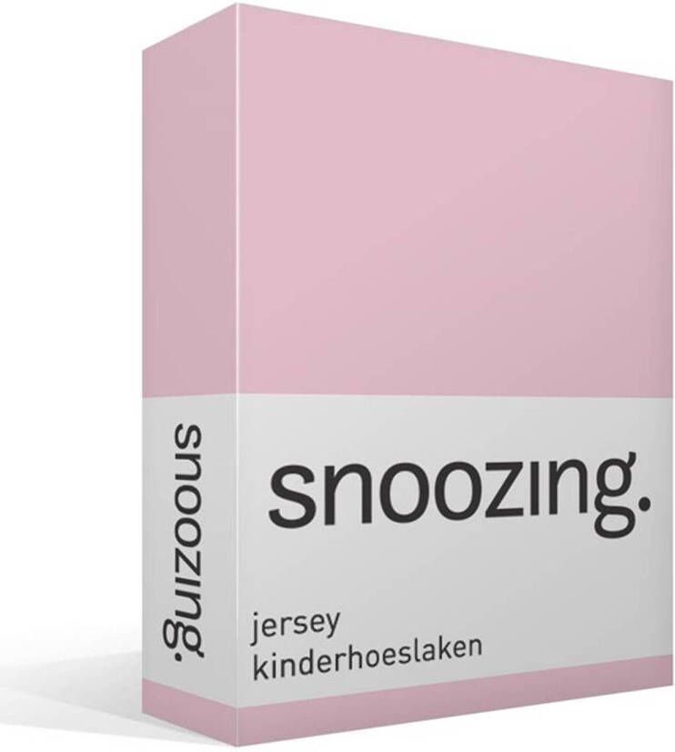 Snoozing Jersey Baby Hoeslaken Wiegje 40x80 Cm Roze