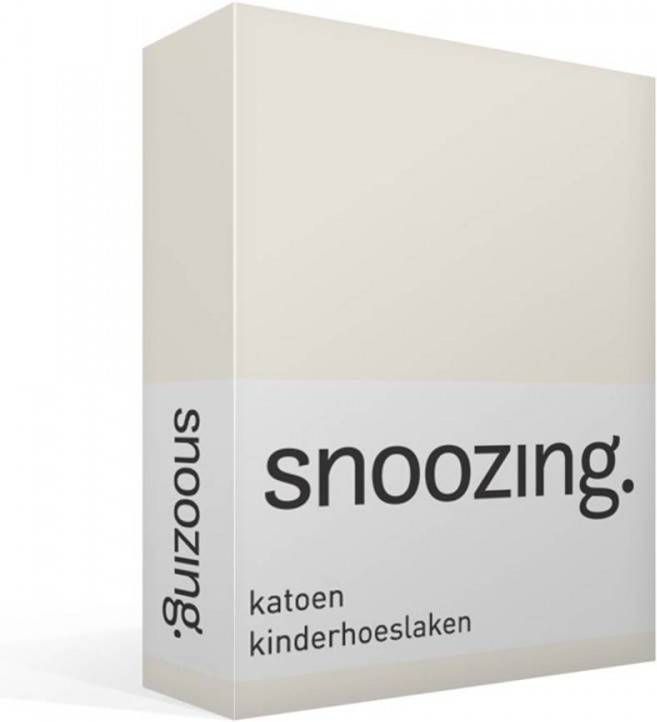 Snoozing Katoen Baby Hoeslaken Wiegje 40x80 Cm Ivoor
