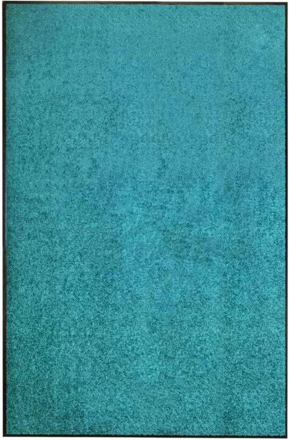 VidaXL Deurmat Wasbaar 120x180 Cm Cyaan