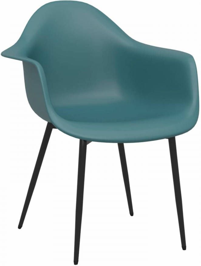 VidaXL Eetkamerstoel Pp Turquoise