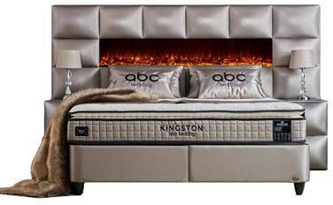 Bedworld Opberg boxspring Kingston Plus 160x200 cm Beige