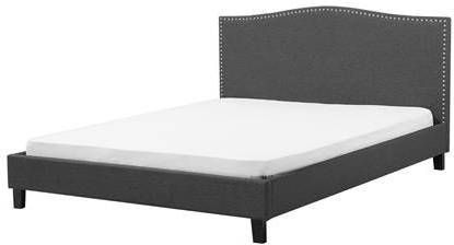 Beliani MONTPELLIER Bed grijs 180x200