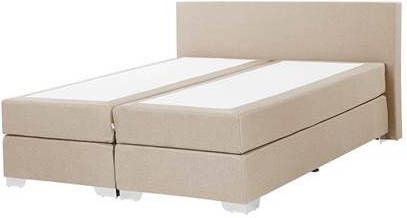 Beliani PRESIDENT Boxspring beige 160x200