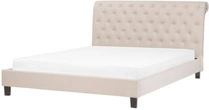 Beliani REIMS Bed beige 160x200