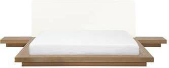 Beliani ZEN Bed lichte houtkleur 160x200