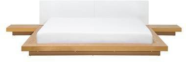 Beliani ZEN Bed lichte houtkleur 180x200