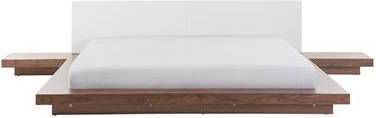 Beliani ZEN Bed lichte houtkleur 180x200