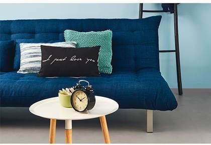 Beter Bed Select Slaapbank San Francisco Twijfelaar 126 x 190 x 37 cm blauw online kopen