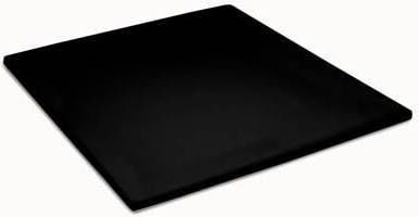 Cinderella Jersey Topper Hoeslaken 100% Gebreide Jersey Katoen Lits jumeaux(180x200/210 Cm) Black