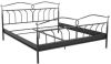 Hioshop Linax bed metaal 180x200 cm, zwart. online kopen