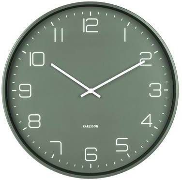 Karlsson Wandklokken Wall Clock Lofty Groen online kopen