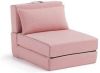 Kave Home Arty Poef Eenpersoonsbed Roze online kopen