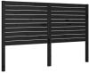 VidaXL Hoofdbord 166x4x100 cm massief grenenhout zwart online kopen