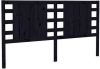 VidaXL Hoofdbord 186x4x100 cm massief grenenhout zwart online kopen