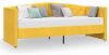 VidaXL Slaapbank met matras en USB fluweel geel 90x200 cm online kopen