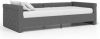 VidaXL Slaapbank met USB stof donkergrijs 90x200 cm online kopen