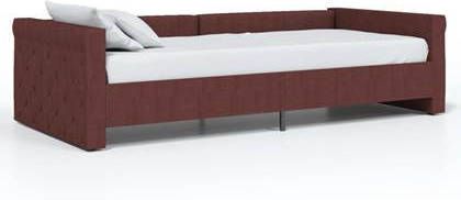 vidaXL Slaapbank met USB stof paars 90x200 cm