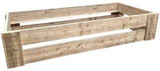 Wood4you Eenpersoonsbed Krijn steigerhout Montagepakket