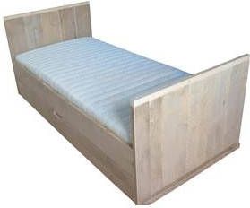 Wood4you Eenpersoonsbed Nick steigerhout 206Lx43Hx96D 206cm