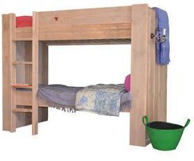 Wood4you steigerhouten stapelbed Julia afm 200Lx90Dx165H