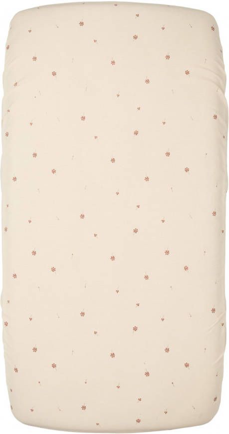 Koeka Katoen(biologisch)Grainfield wieg hoeslaken 40x80 cm warm white