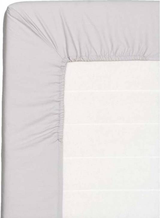 Leen Bakker Hoeslaken topdekmatras grijs 90x220 cm