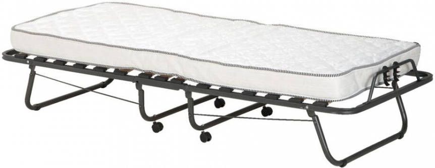 Leen Bakker Logeerbed Milaan grijs 80x190 cm