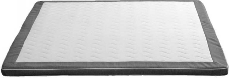 Leen Bakker Topdekmatras Luxe Trondheim antraciet 160x200x7 cm