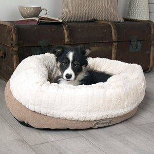 Scruffs Ellen Donut hondenkussen M Beige