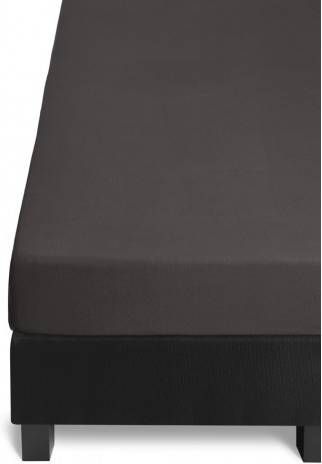 Beddinghouse Jersey Hoeslaken 100% Gebreide Jersey Katoen 1 persoons(80/90x200/220 Cm) Anthracite