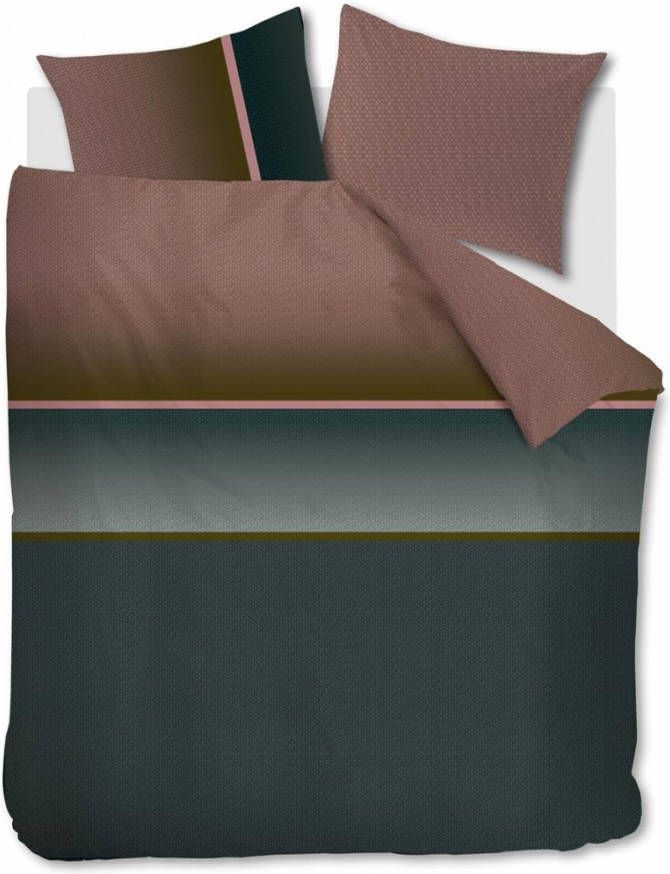 Beddinghouse Dekbedovertrek Kian Green lits jumeaux(260 X 200/220 Cm )