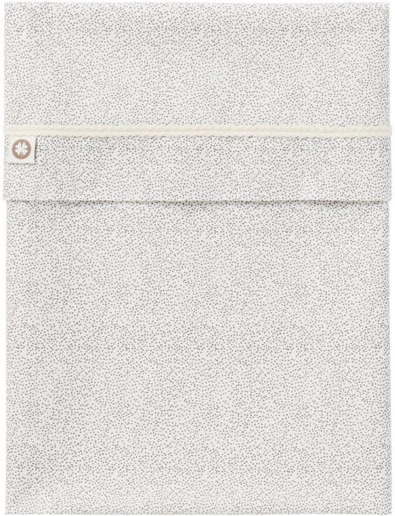 Noppies Baby Comfort Tiny Dot poplin reversible baby wieglaken GOTS 80x100 cm Jet Stream