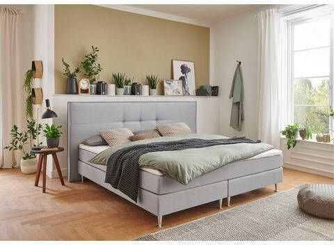 ATLANTIC home collection Boxspring Barnett met pocketveringsmatras en topmatras