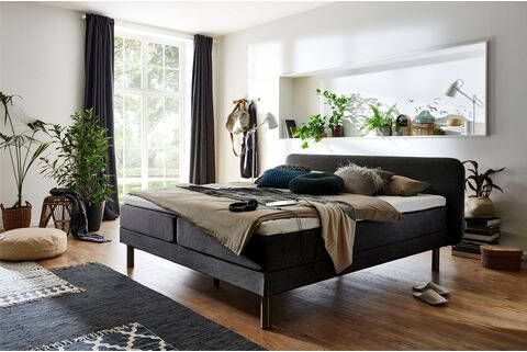 ATLANTIC home collection Boxspring CAROLA met 7 zones pocketveringsmatras en latex topmatras