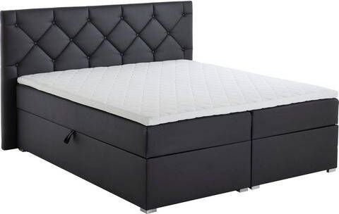 ATLANTIC home collection Boxspring Meike met xxl bedstee en topper