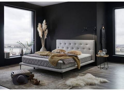 ATLANTIC home collection Boxspring Palm naar keuze met 7 zones pocketveringsmatras, platformbed