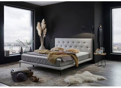 ATLANTIC home collection Boxspring Palm naar keuze met 7 zones pocketveringsmatras, platformbed