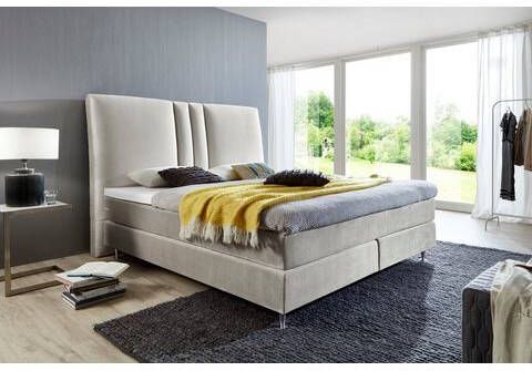 ATLANTIC home collection Boxspring Rita met topmatras en hoog hoofdbord
