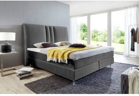 ATLANTIC home collection Boxspring Rita met topmatras en hoog hoofdbord