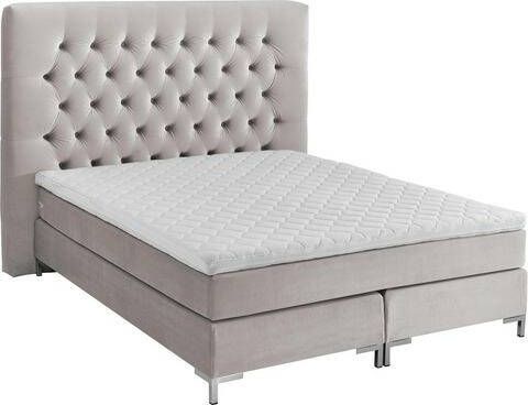 ATLANTIC home collection Boxspring Ronja met topmatras en extra hoog hoofdbord