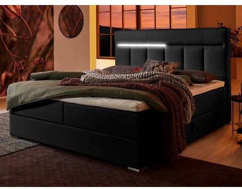 ATLANTIC home collection Boxspring TESSA met ledverlichting en bedkist