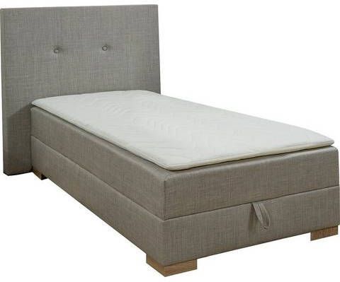 Breckle Boxspring inclusief topmatras van comfortschuim en bedkist met gasdrukveer