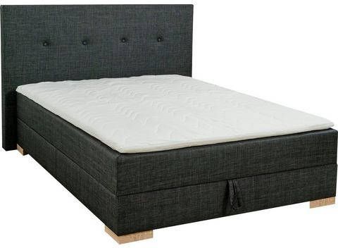 Breckle Boxspring inclusief topmatras van comfortschuim en bedkist met gasdrukveer