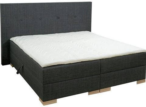 Breckle Boxspring inclusief topmatras van comfortschuim en bedkist met gasdrukveer