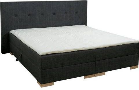 Breckle Boxspring inclusief topmatras van comfortschuim en bedkist met gasdrukveer