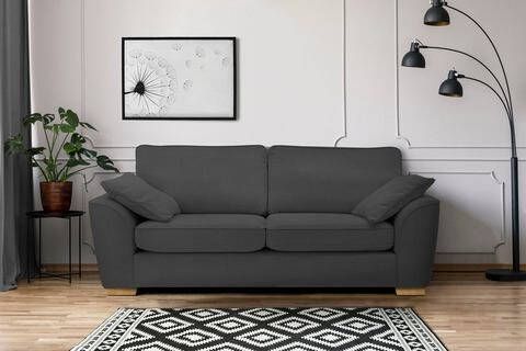 Home affaire 3 zitsbank Savoy gezellige bank met vele kussens, in 2 stofkwaliteiten